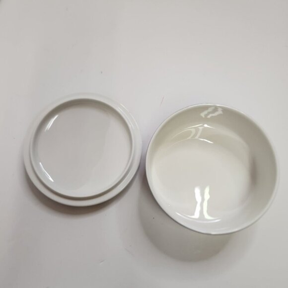 Mikasa 5" Round Angel Porcelain Covered Trinket Jewelry Box HK 501 Christmas 90s - Picture 4 of 8